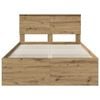 vidaXL Bed Frame Artisian Oak 120 x 200 cm Engineered wood