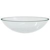 vidaXL Basin Glass 50x37x14 cm Transparent