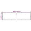vidaXL Balcony Privacy Screen Plant Look Green 600x75 cm PVC