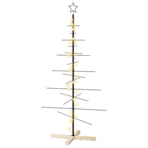 vidaXL Metal Christmas Tree with Stand KUOPIO 150 cm Warm White Steel