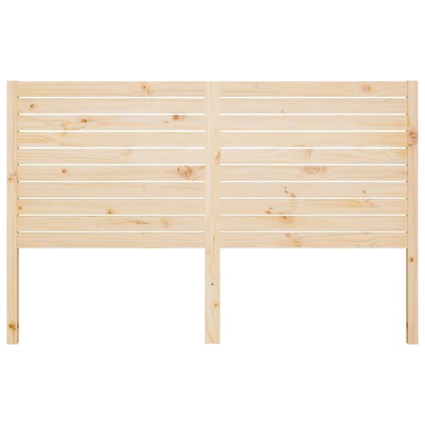 vidaXL Bed Headboard 141x4x100 cm Solid Wood Pine