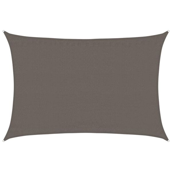 vidaXL Sunshade Sail 160 g/m² Anthracite 3.5x4.5 m HDPE