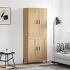 vidaXL Highboard Sonoma Oak 69.5x34x180 cm Engineered Wood
