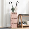 vidaXL Umbrella Stand Pink 15.5 x 15.5 x 49 cm Metal