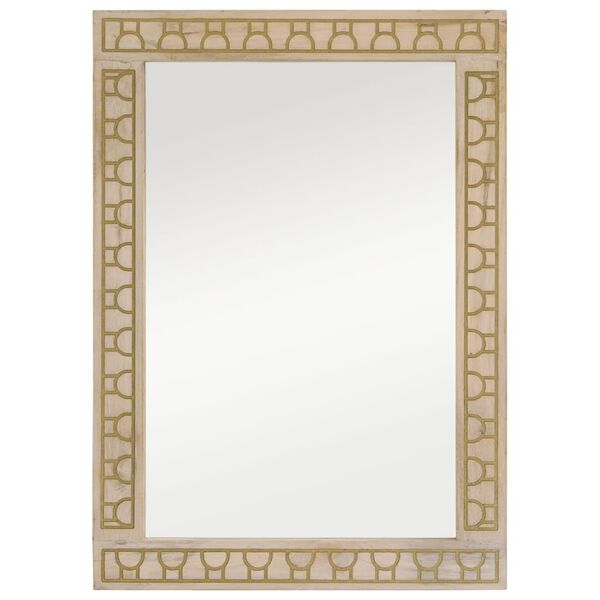vidaXL Bathroom Mirror 50x70x2.5 cm Solid Wood Mango and Glass