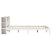 vidaXL Bookcase Bed without Mattress White 180x200 cm Super King Solid Wood Pine