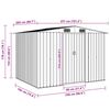 vidaXL Garden Storage Shed Anthracite Steel 257x205x178 cm