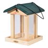 dobar Bird Feeder with Silo FSC Wood Natural and Green