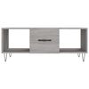 vidaXL Coffee Table Grey Sonoma 102x50x40 cm Engineered Wood