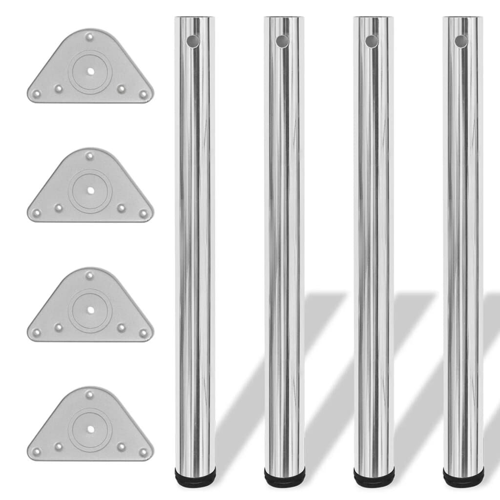Chrome store table legs