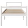 vidaXL Senior Bed with Headboard without Mattress White 75x190 cm Small Single