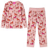 vidaXL Kids'Pyjamas with Long Sleeves Light Pink 104