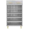 vidaXL Shoe Cabinet Grey Sonoma 60x35x105 cm Engineered Wood