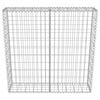 vidaXL Gabion Wall with Covers Galvanised Steel 100x20x100 cm