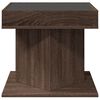 vidaXL Coffee Table with LED Brown Oak 50x50x45 cm Engineered Wood