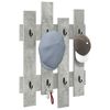 vidaXL Wall-Mounted Coat Rack Concrete Grey 60 x 3 x 82 cm