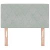 vidaXL Headboard with Headboard Light Grey 80 cm Faux Leather