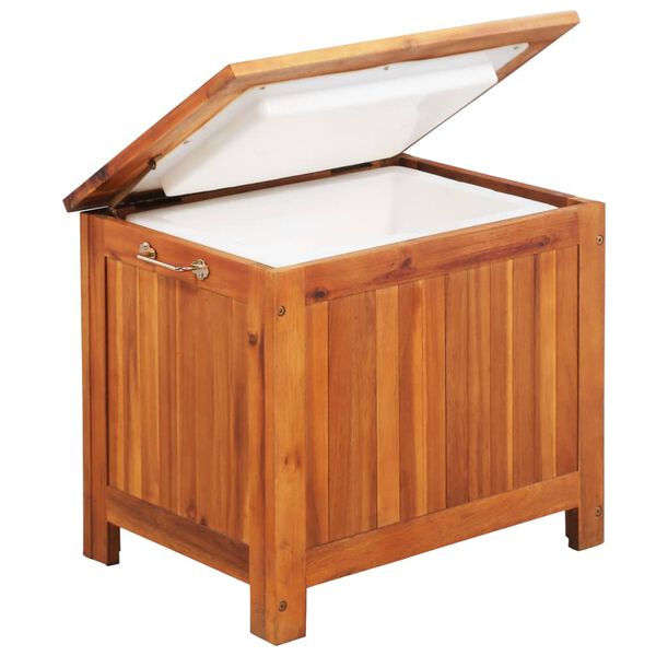vidaXL Ice Box Solid Acacia Wood 63x44x50 cm
