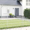 vidaXL Garden Fence 4 pcs White 170 x 225 cm Powder-Coated Steel