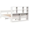 vidaXL Bookcase Bed without Mattress White 120x200cm Solid Wood Pine