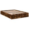 vidaXL Bed Frame with Drawers without Mattress Smoked Oak 120x190 cm Small Double
