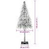 vidaXL Christmas Tree with 150 LEDs White 120 cm PE and Steel