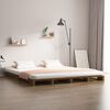 vidaXL Pallet Bed without Mattress Honey Brown 120x200 cm Solid Wood