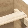 vidaXL Bed Frame without Mattress Artisan Oak 100x200 cm Engineered Wood