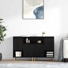 vidaXL Sideboards 2 pcs Black Oak 60 x 35 x 70 cm Engineered Wood