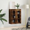 vidaXL Wall Mounted Cabinet Smoked Oak 69.5x34x90 cm
