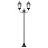 vidaXL Garden Light Post Bronze Aluminium and Glass