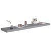 vidaXL Floating Wall Shelves 2 pcs Grey 120x23.5x3.8 cm MDF