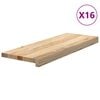 vidaXL Stair Treads 16 pcs Untreated 70x30x2 cm Solid Wood Oak