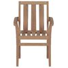 vidaXL Stackable Garden Chairs 6 pcs Solid Teak Wood