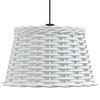 vidaXL Ceiling Lamp Shade White &Oslash;38x23 cm Wicker
