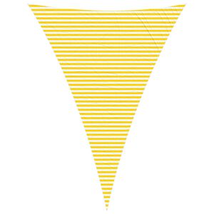vidaXL Sun Shade Sail Yellow and White 5 x 7 x 7 m