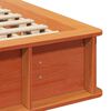 vidaXL Bed Frame Wax Brown 140 x 200 cm Solid Pine Wood