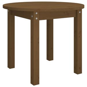 vidaXL Coffee Table Honey Brown &Oslash; 55x45 cm Solid Wood Pine