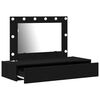 vidaXL Dressing Table Black 100 x 40 x 70 cm Engineered Wood