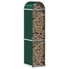 vidaXL Log Holder Green 40x45x170 cm Galvanised Steel