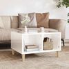 vidaXL Coffee Table High Gloss White 60x50x36.5 cm Engineered Wood
