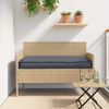 vidaXL Pallet Cushion Set 2 pcs Anthracite 120 x 40 x 8 cm