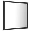 vidaXL LED Bathroom Mirror Grey 40x8.5x37 cm Acrylic