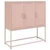 vidaXL Highboard Pink 100.5x39x107 cm Steel