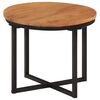 vidaXL Coffee Table 35x35x30 cm Solid Wood Acacia and Iron