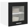 vidaXL Hanging Cabinet 2 pcs Black Oak 40 x 31 x 40 cm Engineered Wood