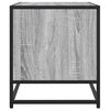 vidaXL TV Cabinet Grey Sonoma 91x40x46 cm Engineered Wood and Metal