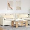 vidaXL Sofa Pillows 2 pcs Cream 120 x 40 cm Corduroy Fabric