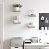vidaXL Floating Wall Shelves 4 pcs Oak 23x23.5x3.8 cm MDF