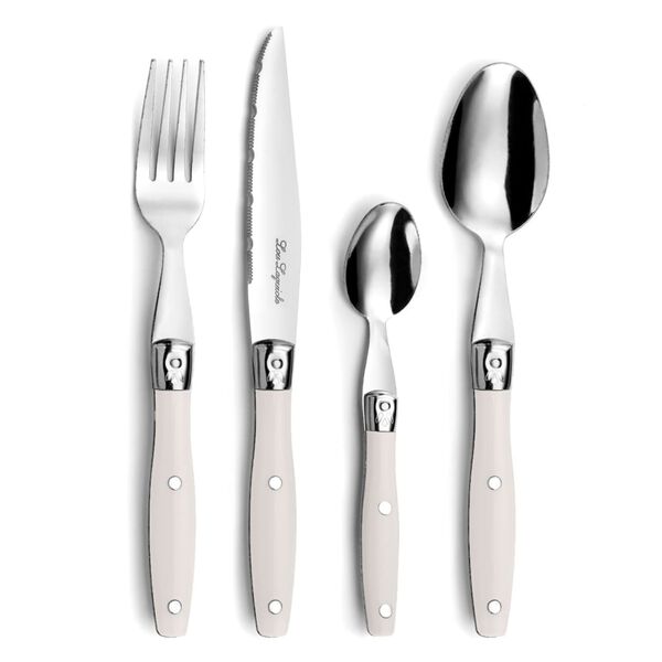 Lou Laguiole 24-Piece Cutlery Set Comptoir Cream
